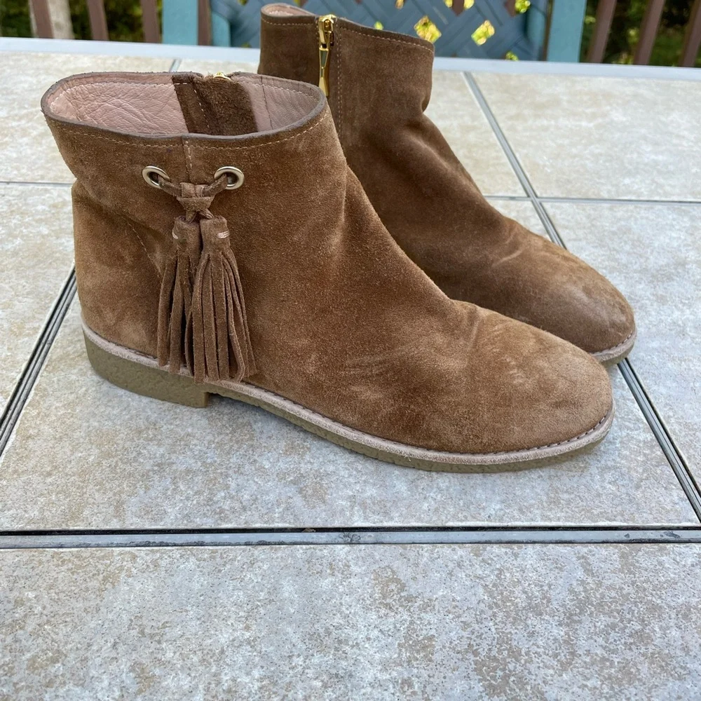 Kate Spade Women's Bellamy US 8 Tobacco Sport Suede Ankle Boot